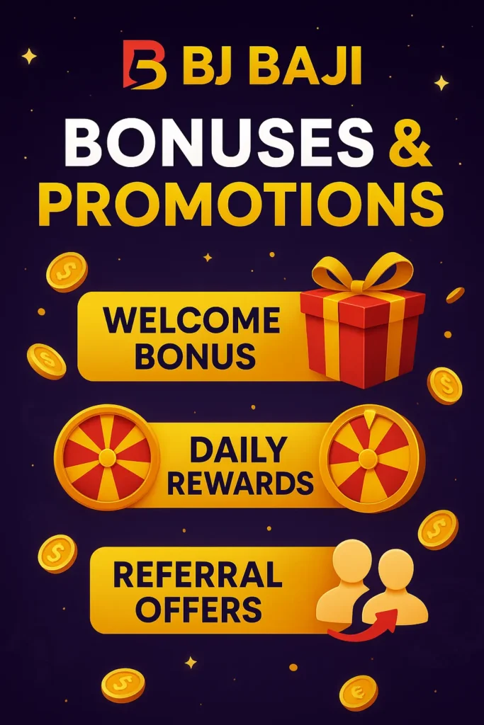 Baji App Bonuses promotions 